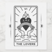 Tarot Kaarten | VRIJGEZELLENFEEST | Bruiloft | Mod Wijn Etiket (Enkel label)