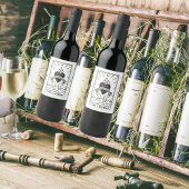 Tarot Kaarten | VRIJGEZELLENFEEST | Bruiloft | Mod Wijn Etiket