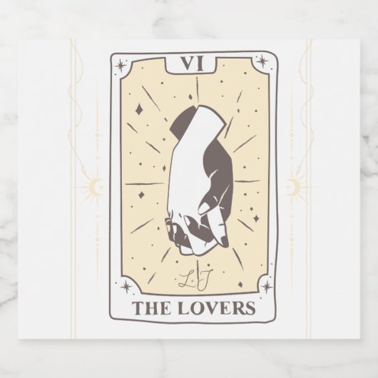 Tarot Kaarten | VRIJGEZELLENFEEST | Bruiloft | Neu Bier Etiket (Enkel label)