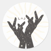 Tarot Kaarten | VRIJGEZELLENFEEST | Bruiloft | Neu Ronde Sticker (Voorkant)