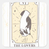 Tarot Kaarten | VRIJGEZELLENFEEST | Bruiloft | Neu Vierkante Sticker (Voorkant)