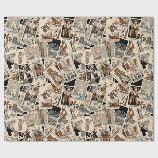 Tarot Kaarten Wrapping Paper - Tarot Cadeaupapier (Vlak)