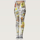 Tarot Kaarten Yoga Legging (Voorkant)