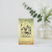 Tarot Kapsalon Gold Ombre Visitekaartje (Staand voorkant)