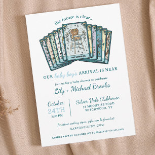 Tarot Keizer Baby Boy Hemel Baby Shower Kaart