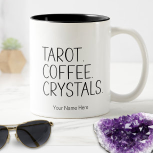 Tarot Koffie Kristallen - Citaat Nieuwe Tijd Esote Tweekleurige Koffiemok