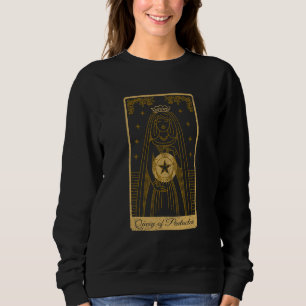 Tarot Koningin van het Pentakel Occult Gothic Trui