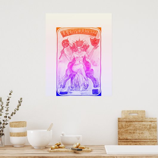 Tarot LA emperatriz Poster (Keuken)