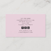 Tarot Lash Specialist Roze Visitekaartje (Achterkant)