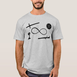 Tarot Lemniscate: De tovenaar en 4 elementen T-shirt