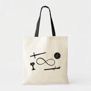 Tarot Lemniscate: De tovenaar en 4 elementen Tote Bag