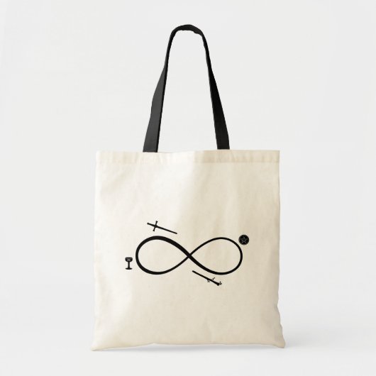 Tarot Lemniscate: De tovenaar en de elementen Tote Bag (Voorkant)