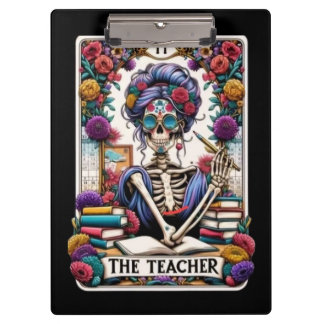 Tarot Leraar Skelet – Mystiek Skelet Klembord