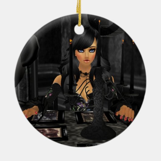 Tarot lezen Ronde Ornament (Achterkant)