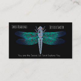 Tarot Lezingen Dragon Fly Stijlvolle Aqua kleuren Afsprakenkaartje