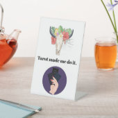 Tarot liet me het doen reclamebord met voetstuk (Insitu)