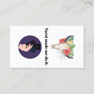Tarot liet me het doen visitekaartje