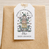 Tarot Love Baby shower Dank u voor uw steun Cadeaulabel