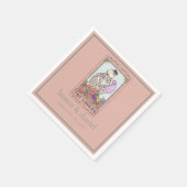 Tarot Lovers Skelet Namen Datum Bruiloft Servet (Hoek)