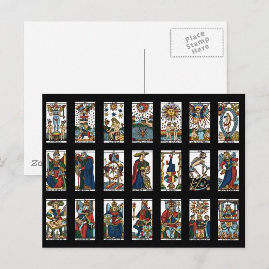 Tarot Major Arcana Briefkaart (Voorkant / Achterkant)