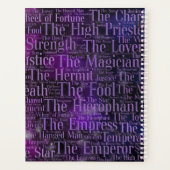 Tarot Major Arcana Word Art Planner (Achterkant)