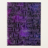 Tarot Major Arcana Word Art Planner (Voorkant)
