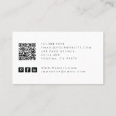 Tarot Make-up Artist Skeleton Visitekaartje (Achterkant)