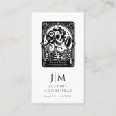 Tarot Make-up Artist Skeleton Visitekaartje (Voorkant)