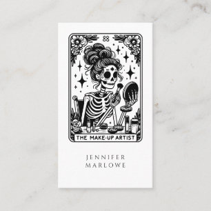Tarot Make-up Artist Skeleton Visitekaartje