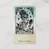 Tarot make-up artist Waterverf Visitekaartje (Voorkant)