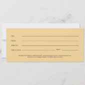 Tarot Make-up Haar Nagels Salon Gouden Zwarte Cade (Achterkant)