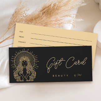 Tarot Make-up Haar Nagels Salon Gouden Zwarte Cade