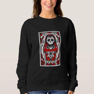 Tarot Matroshka Doll Gothic Satanic Baphomet Death Trui