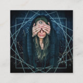 Tarot Medium Readingen Third Eye Vierkante Visitekaartje (Voorkant)