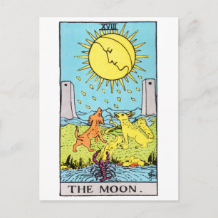 tarot-moon briefkaart