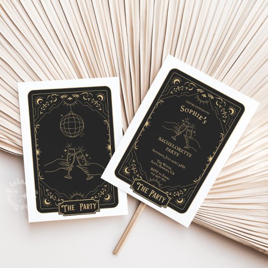 Tarot Mystic Bachelorette Party Kaart