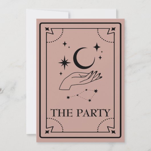 Tarot Mystic Fortune Bachelorette Party Kaart (Voorkant)