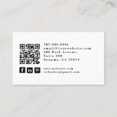 Tarot Mystic Lash Tech Hand Visitekaartje (Achterkant)