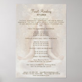 Tarot Mystic Woman Eye Moon Gold prijslijst Poster (Voorkant)