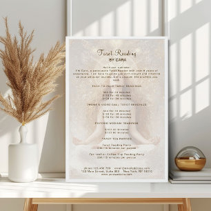 Tarot Mystic Woman Eye Moon Gold prijslijst Poster