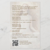 Tarot Mystic Woman Eye Moon Gold QR-code Flyer (Achterkant)