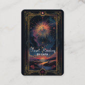 Tarot, mystiek Paarse-goud Visitekaartje (Voorkant)