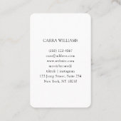 Tarot, mystiek Paarse-goud Visitekaartje (Achterkant)