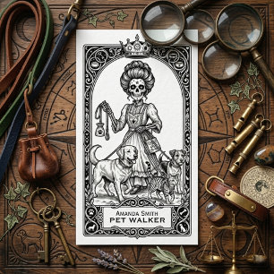 Tarot Mystieke Boho Schedel Huisdier Uitlater Zake Visitekaartje