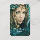 Tarot, mystieke vrouw visitekaartje (Voorkant)