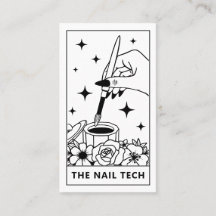 Tarot Nagelstylist Nagel Kunst Visitekaartje