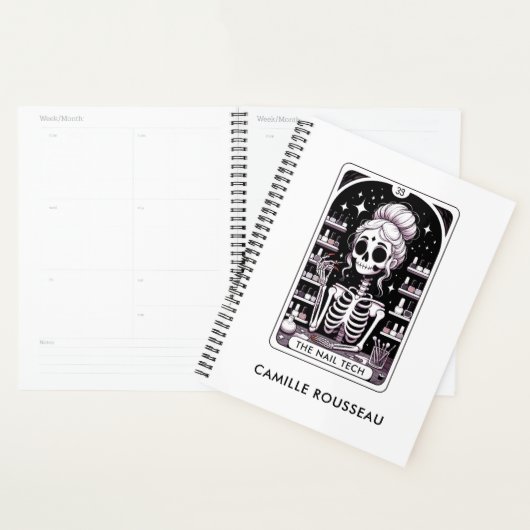Tarot Nail Technician Gepersonaliseerde zaken Planner (Display)