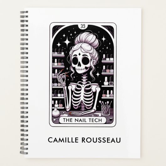 Tarot Nail Technician Gepersonaliseerde zaken Planner (Voorkant)