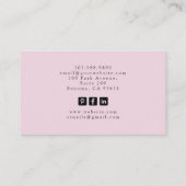 Tarot Nail Technician Roze Visitekaartje (Achterkant)