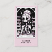 Tarot Nail Technician Roze Visitekaartje (Voorkant)